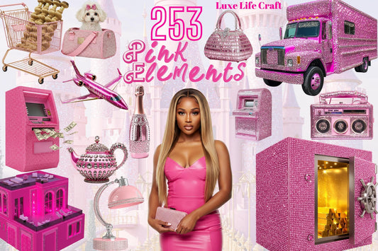 253 transparent l graphic elements l png l done for you l ebook l flyer l pink l faceless marketing l digital marketing l facless brand